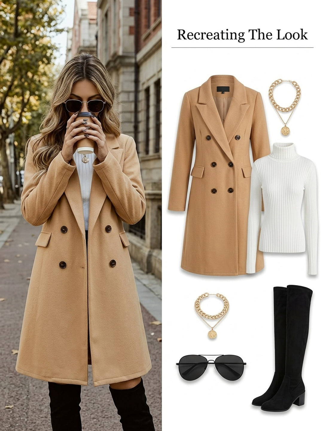Amelia | Tailored Double-Breasted Coat