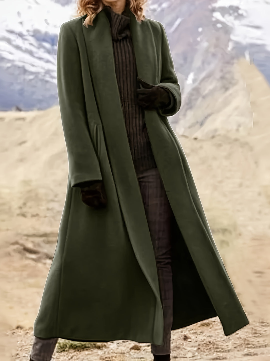 Tabitha | Floor-Length Draped Coat