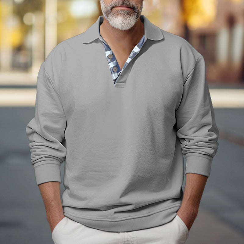 Brooks | Polo-Collar Sweatshirt