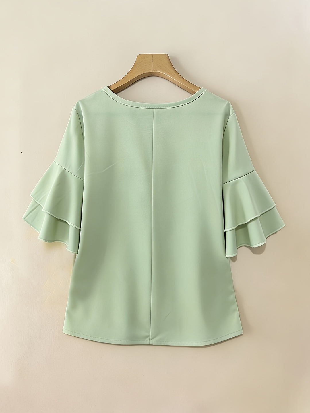 Annette | Flared-Sleeve Ruffle Top