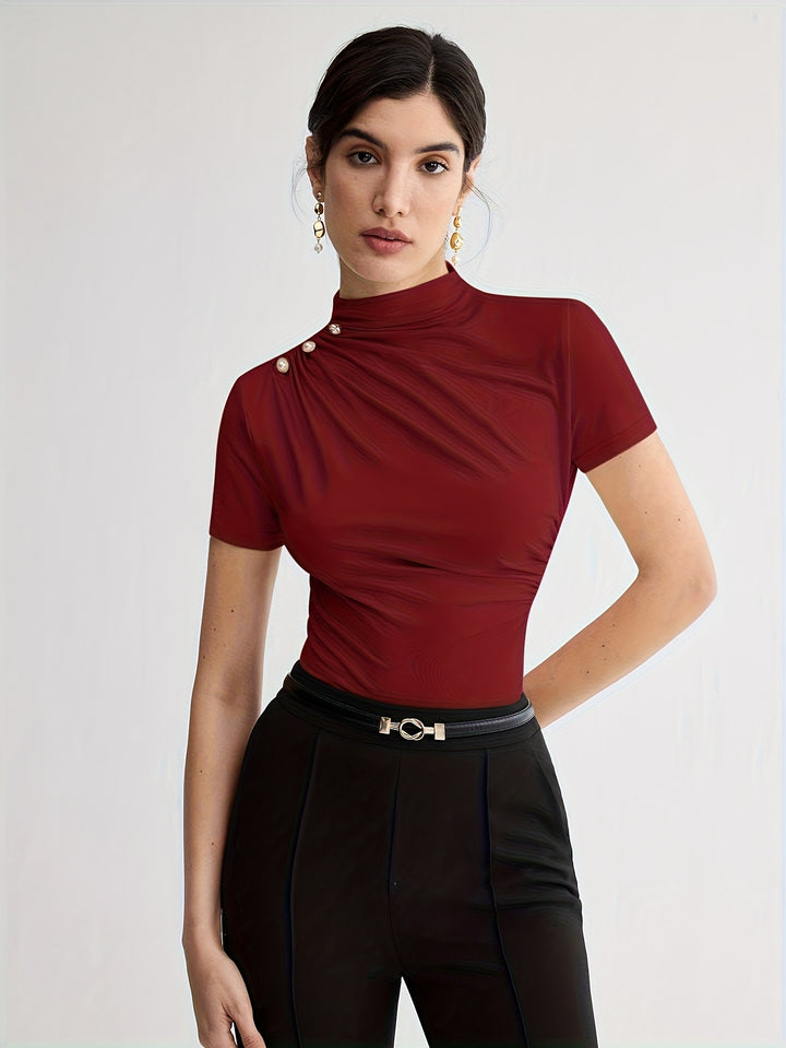 Larissa | Refined Mock-Neck Top