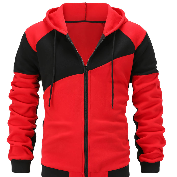 Carter | Color Block Zip-Up Hooded Jacket