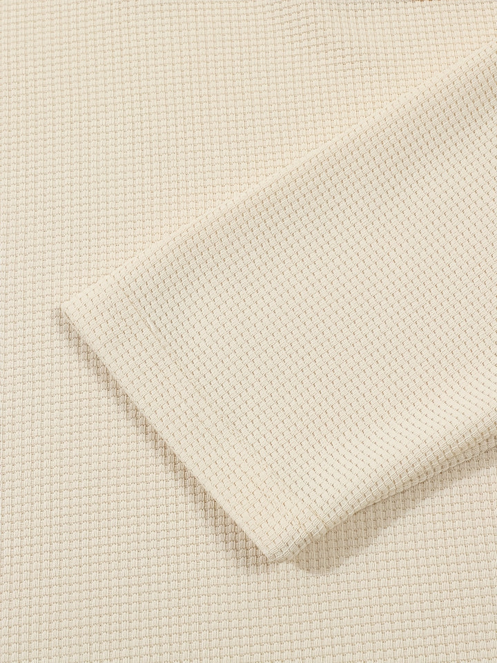 Dominic | Refined Textured Henley Shirt