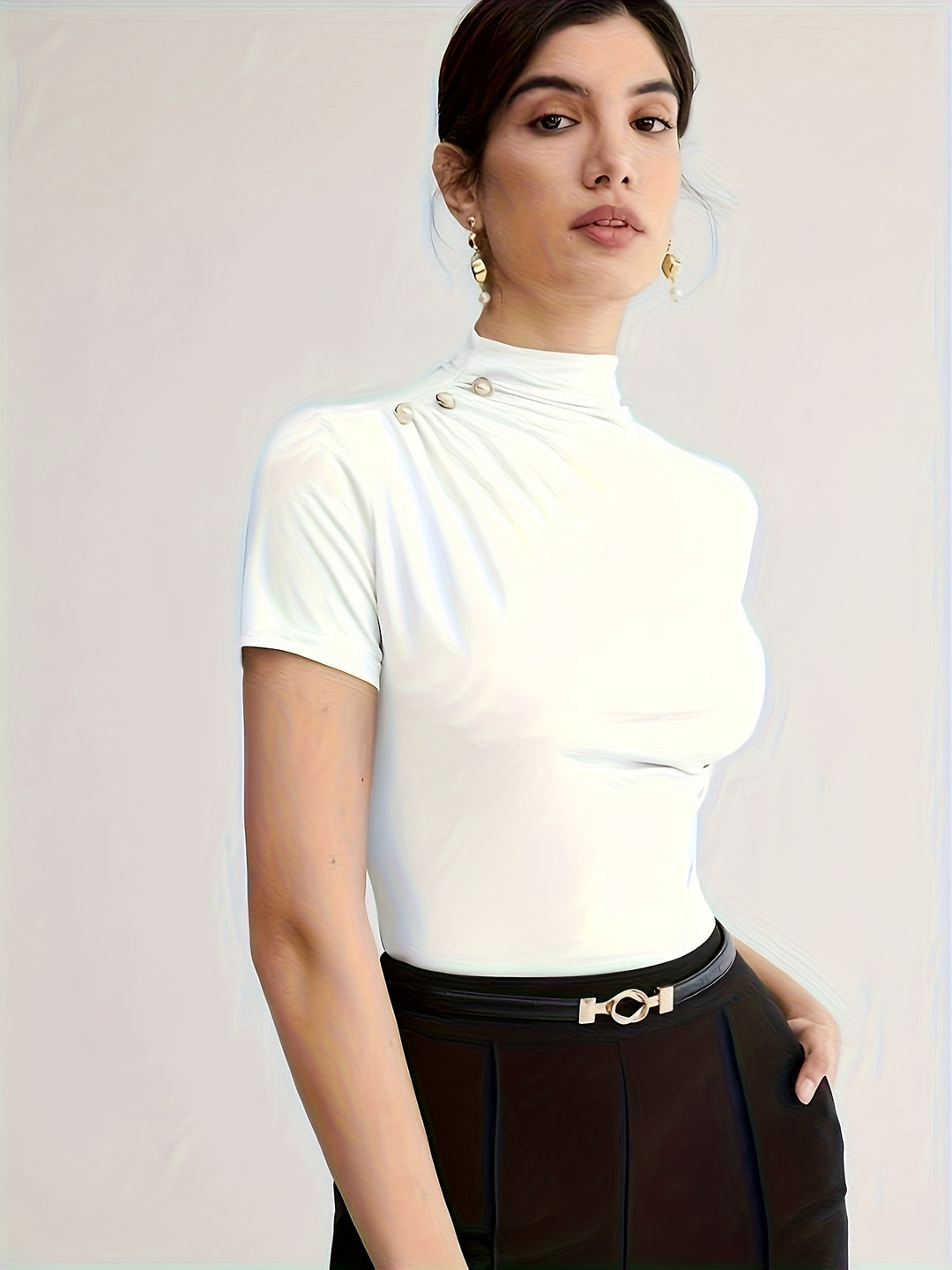 Larissa | Refined Mock-Neck Top