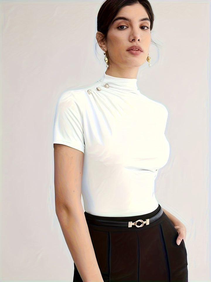 Larissa | Refined Mock-Neck Top
