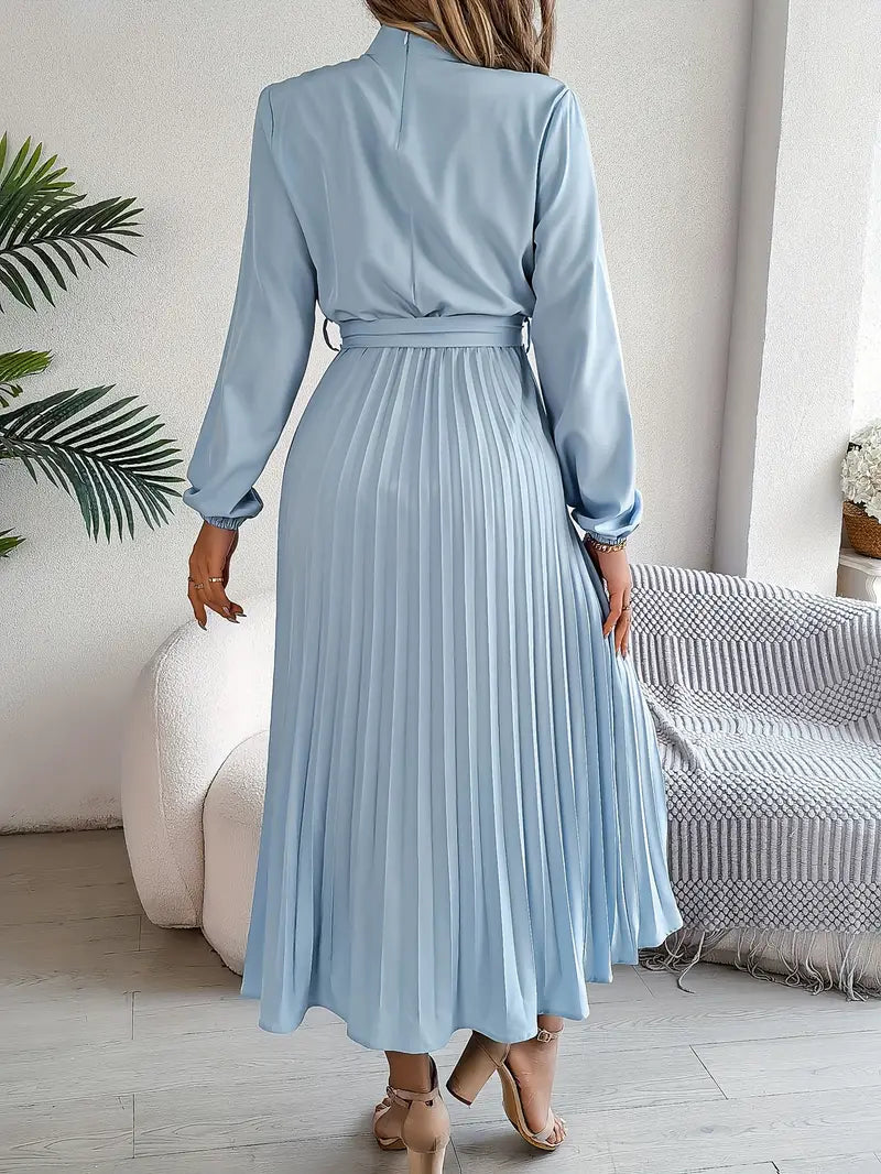 Isabelle | Elegant Belted Waist Midi Dress