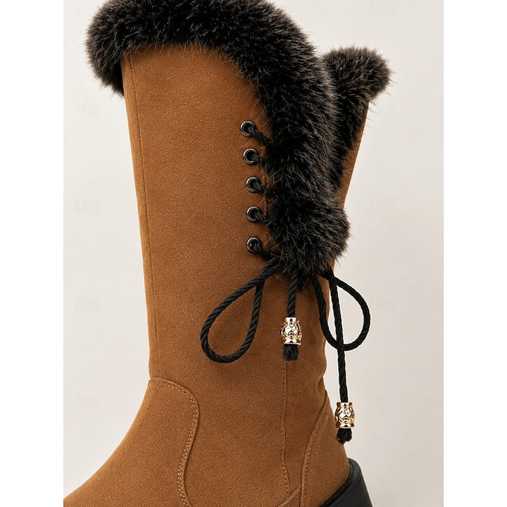 Aurora | Fur-Trimmed Knee-High Winter Boots