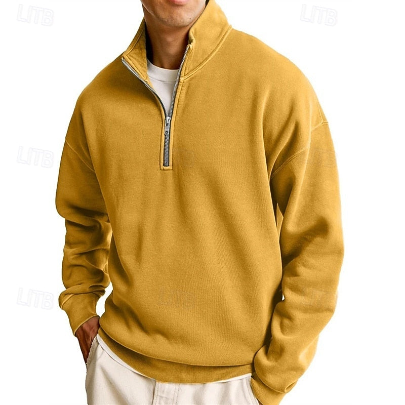 Ashton | Quarter-Zip Stand Collar Sweatshirt