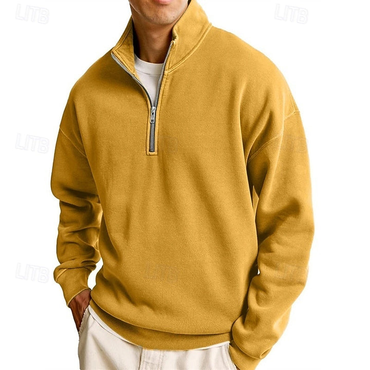 Ashton | Quarter-Zip Stand Collar Sweatshirt