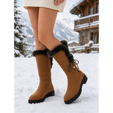 Aurora | Fur-Trimmed Knee-High Winter Boots