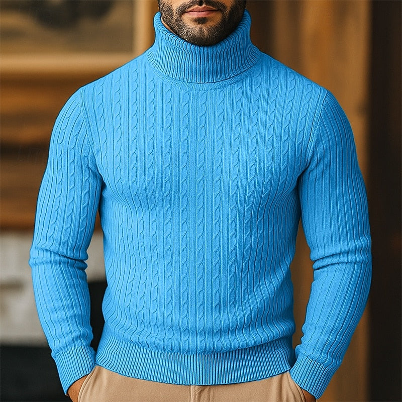 Conrad | Cable-Knit Turtleneck Sweater
