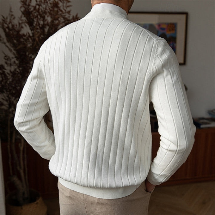 Merrick | Ribbed V-Neck Cardigan