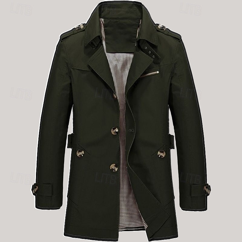 Harold | Refined Single-Breasted Trench Coat