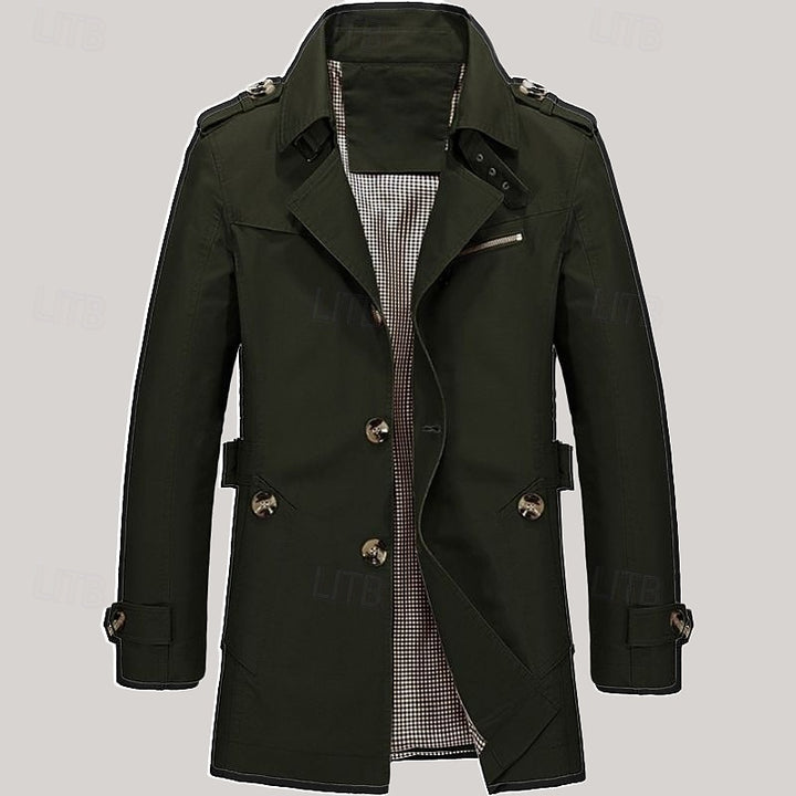 Harold | Refined Single-Breasted Trench Coat