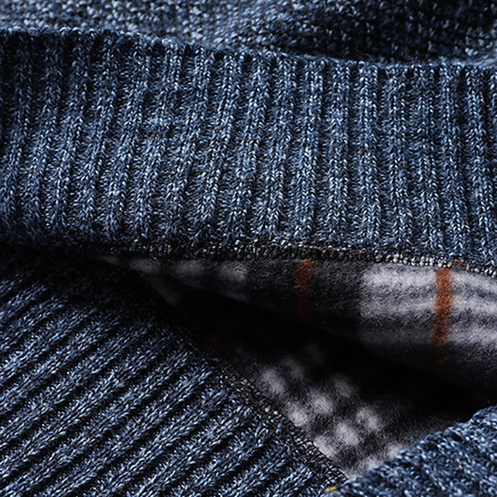 Gareth | Quarter-Zip Stand Collar Sweater