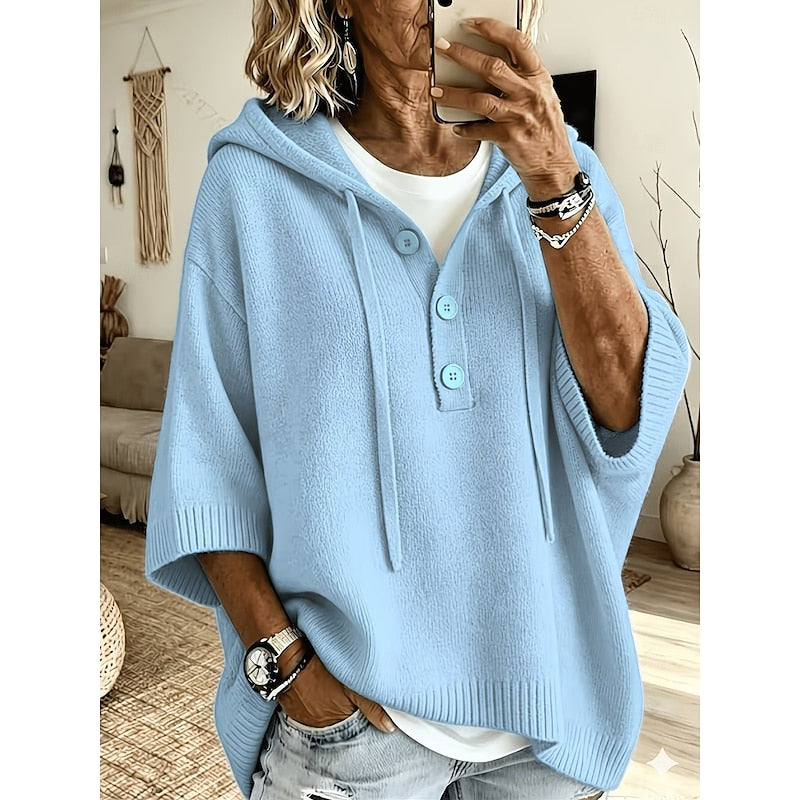 Diane | Relaxed Hooded Knit Pullover