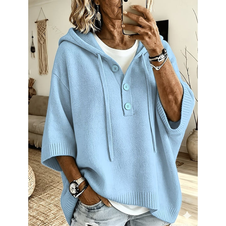 Diane | Relaxed Hooded Knit Pullover