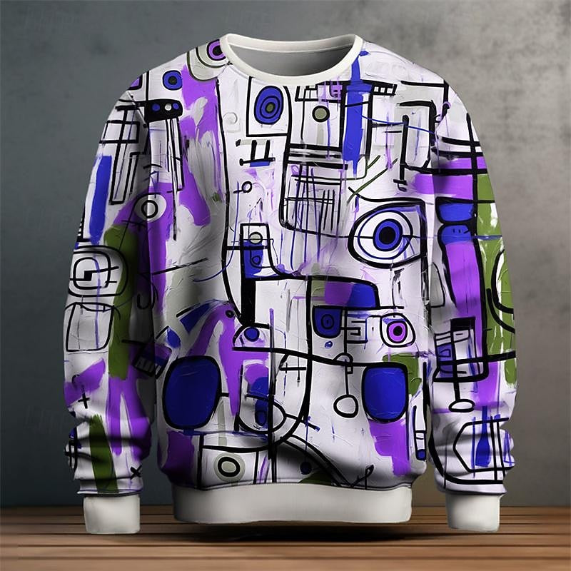 Ezra | Artful Crew Neck Sweatshirt