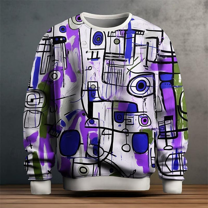 Ezra | Artful Crew Neck Sweatshirt