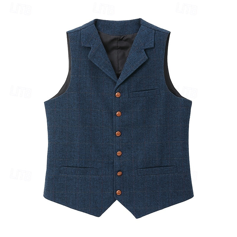 Sinclair | Herringbone Tailored Waistcoat