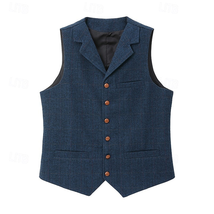 Sinclair | Herringbone Tailored Waistcoat