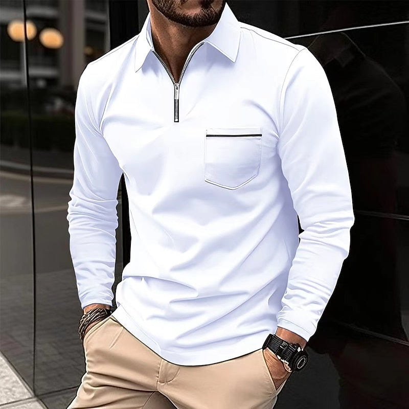 Ashton | Refined Quarter-Zip Polo Shirt