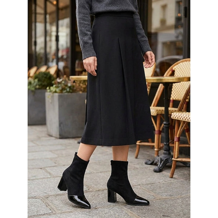 Verity | Sleek Cap-Toe Ankle Boots