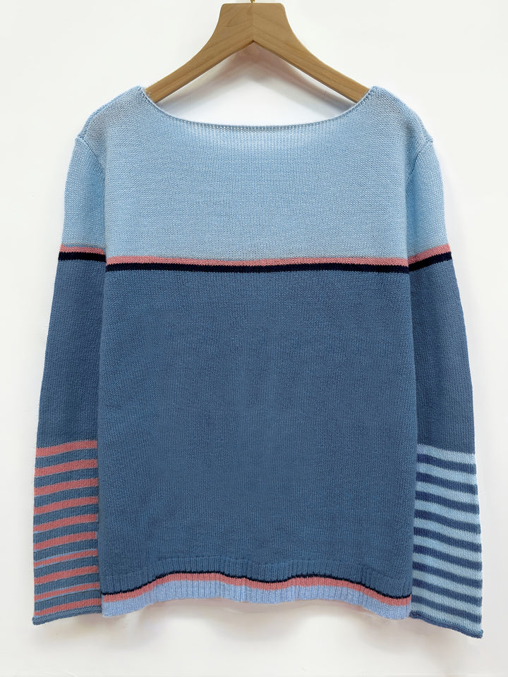 Sabine | Boat-Neck Color-Block Sweater