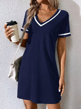 Coralie | Sporty V-Neck Dress