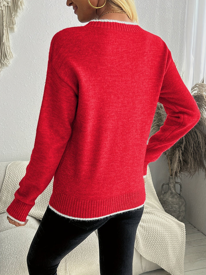 Noelle | Snowflake Jacquard Sweater