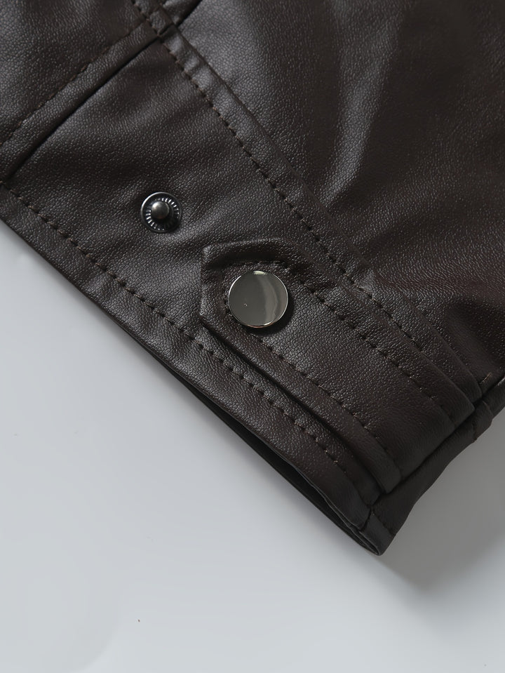 Dominic | Classic Stand-Collar Moto Jacket