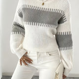 Lorna | Colour-Block Striped Sweater
