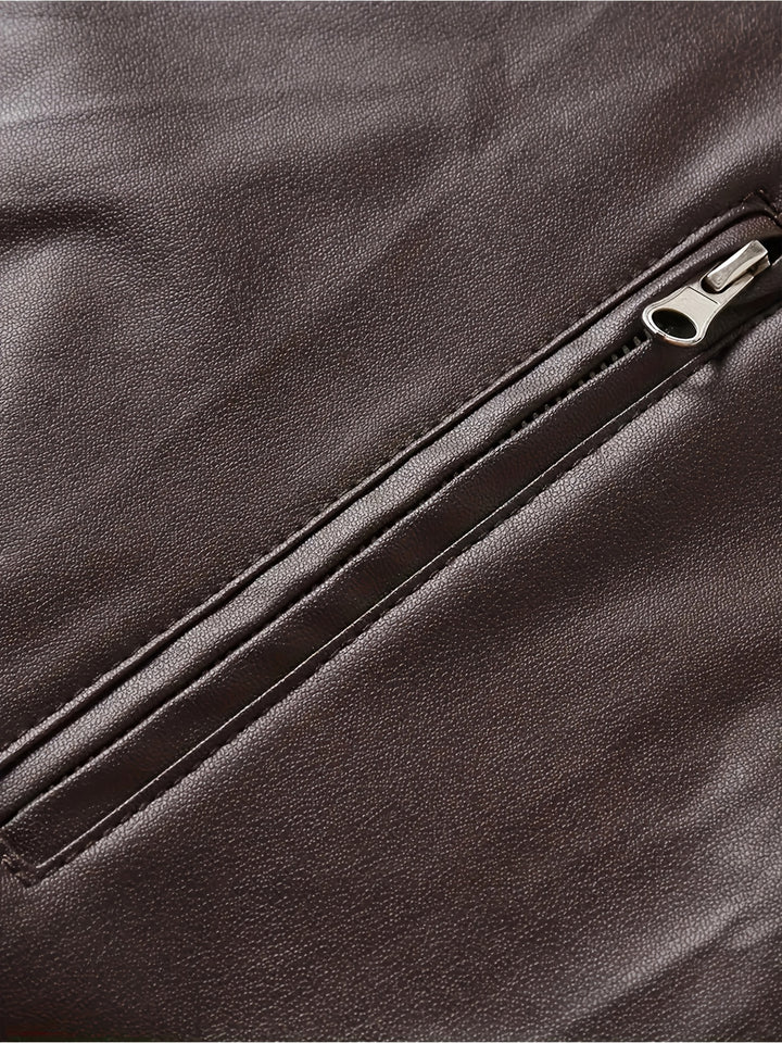 Bruno | Classic Stand-Collar Moto Jacket