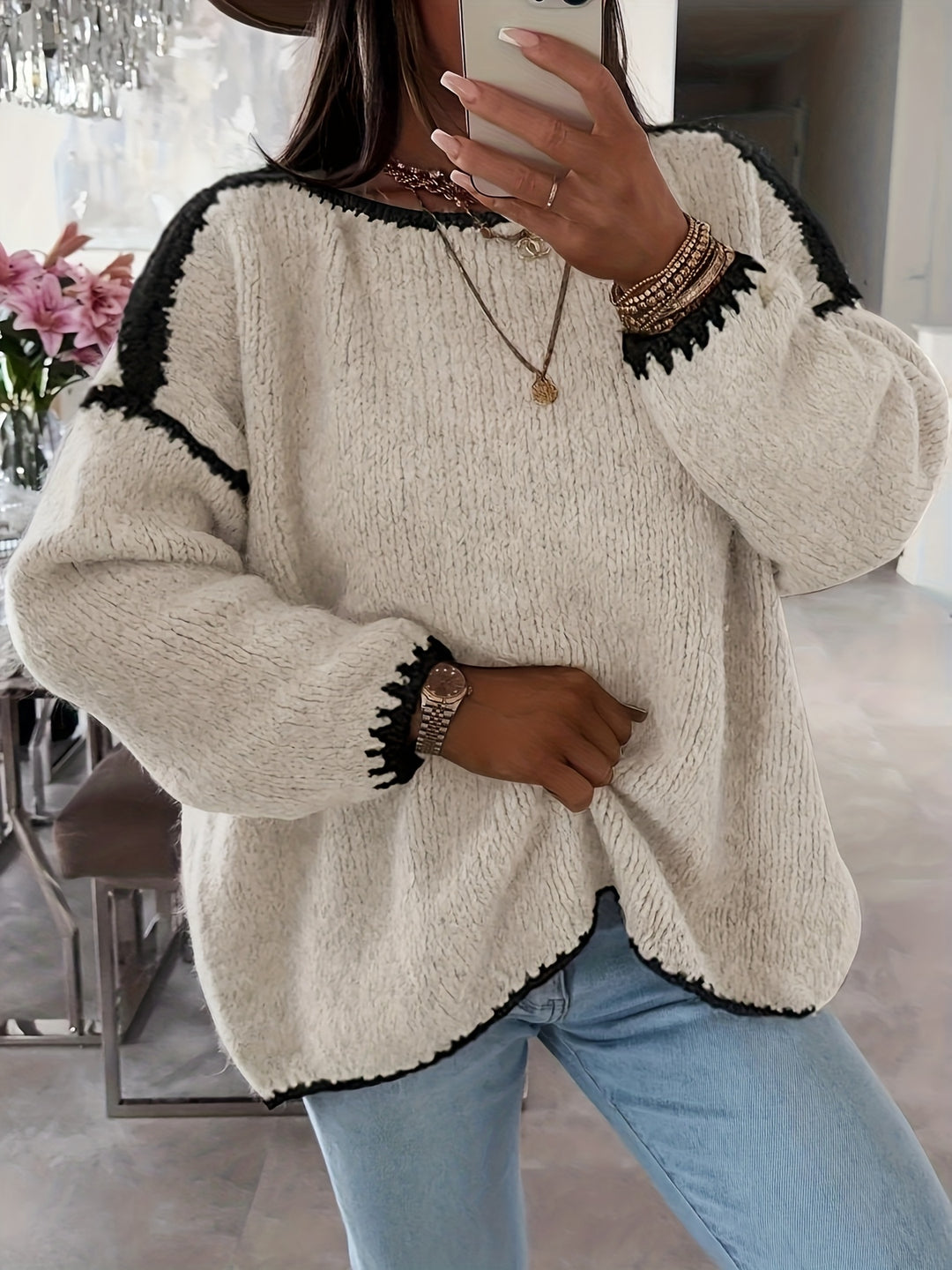 Cressida | Relaxed Boat Neck Sweater