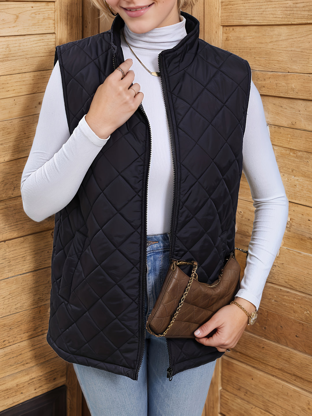 Iris | Quilted Longline Vest