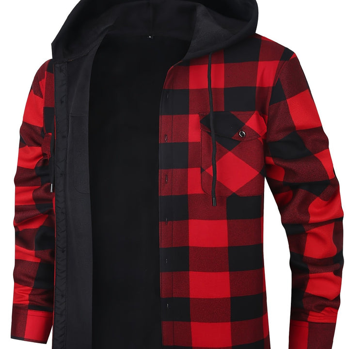 Clayton | Hooded Plaid Overshirt