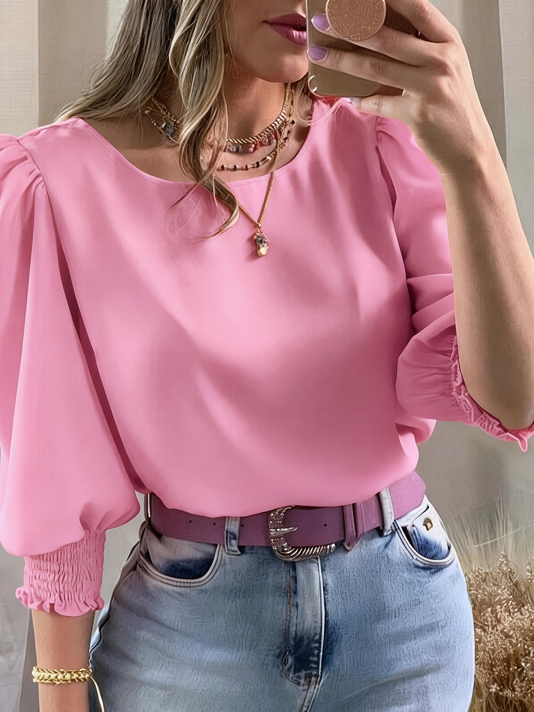 Maren | Refined Puff-Sleeve Blouse