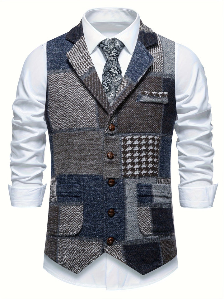 Trevor | Classic Herringbone Vest