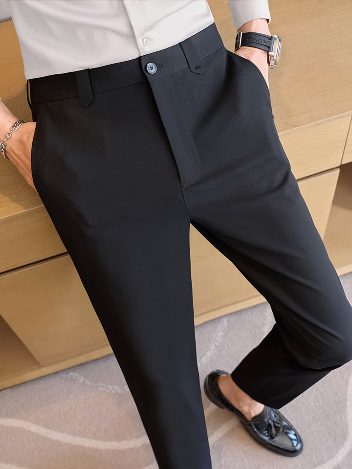 Foster | Tailored Straight-Leg Dress Trousers
