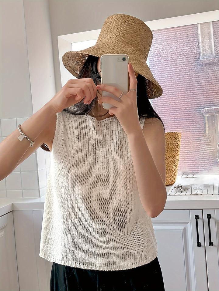 Willa | Relaxed Sleeveless Knit Top
