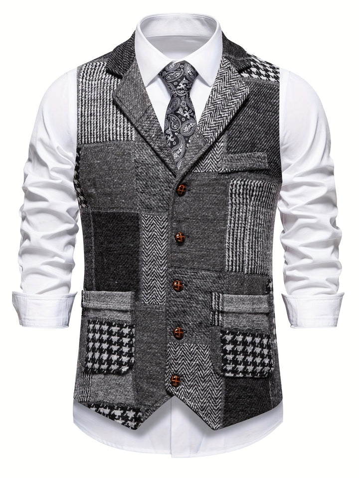 Trevor | Classic Herringbone Vest