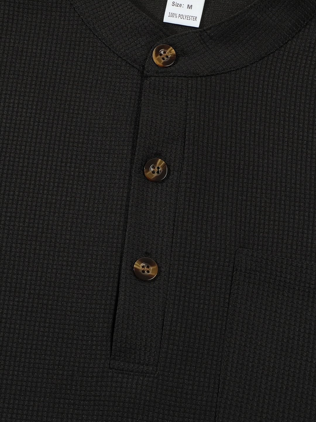 Dominic | Refined Textured Henley Shirt