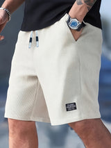 Harrison | Textured Drawstring Casual Shorts