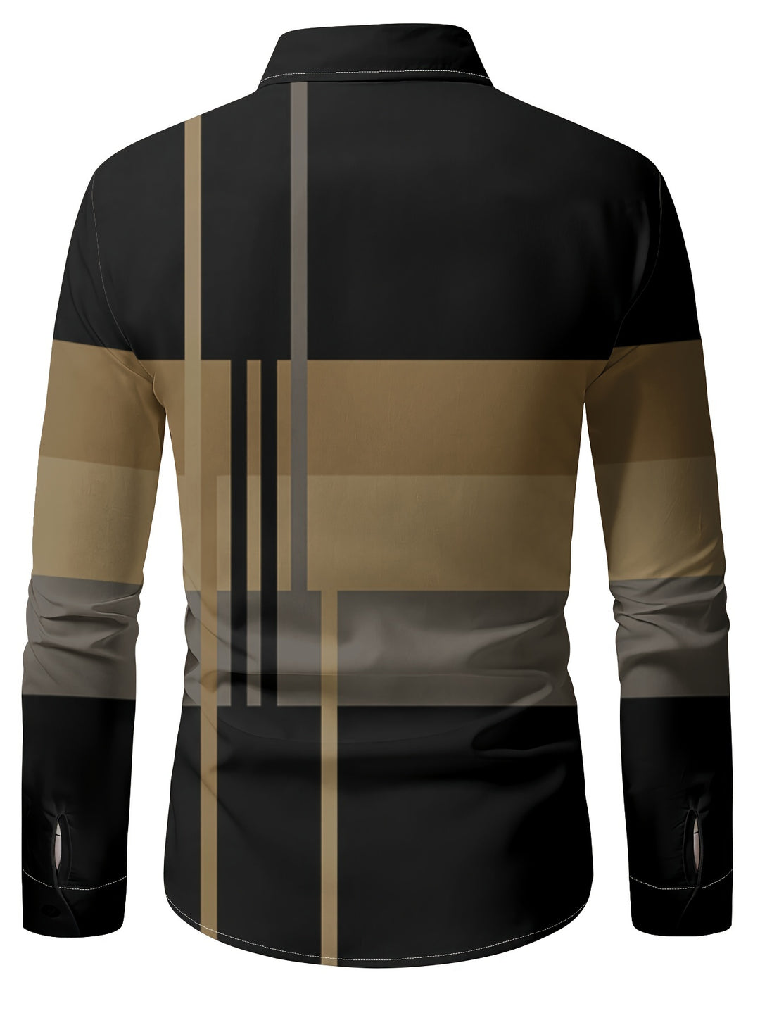 Nathan | Refined Colorblock Button-Up Shirt