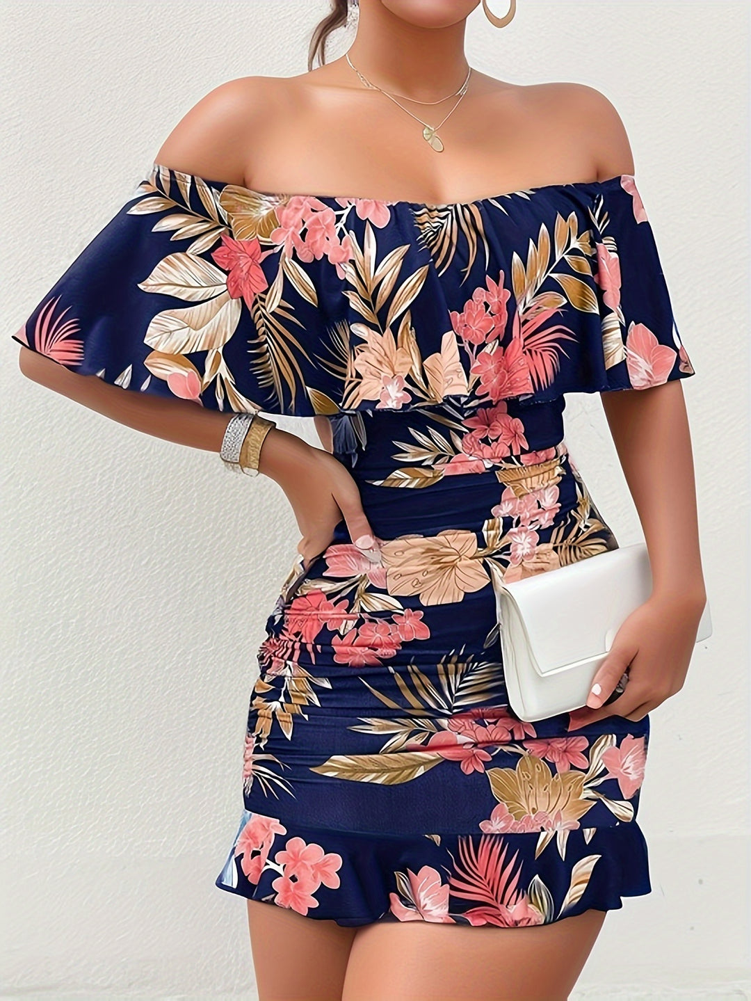 Yvonne | Off-Shoulder Ruffle Dress