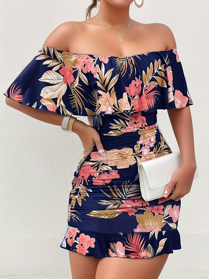Yvonne | Off-Shoulder Ruffle Dress