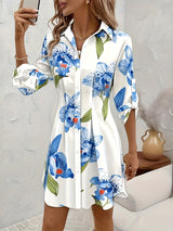 Rosalyn | Floral Button-Front Shirt Dress