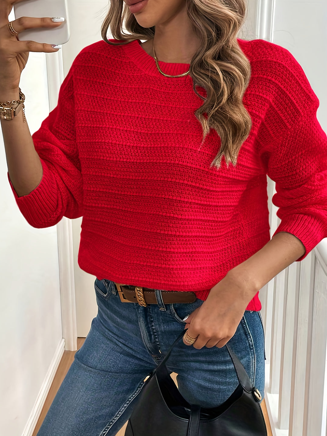 Annika | Bow-Detail V-Neck Sweater