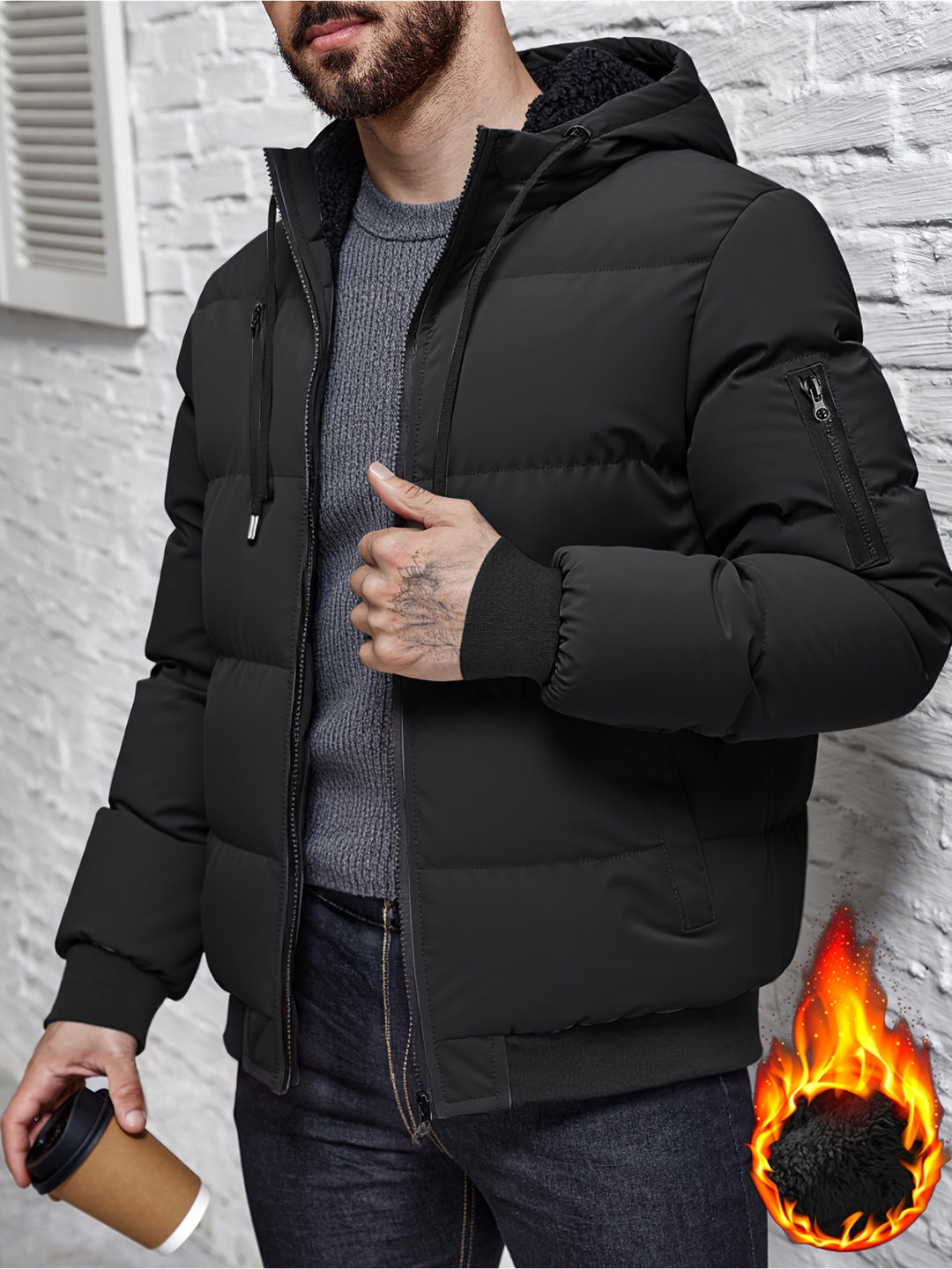 Brooks | Insulated Hooded Puffer Jacket