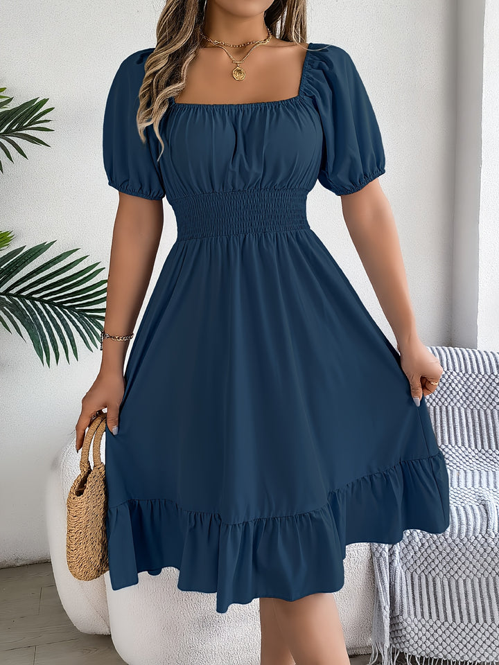 Lorraine | Square Neck A-Line Dress